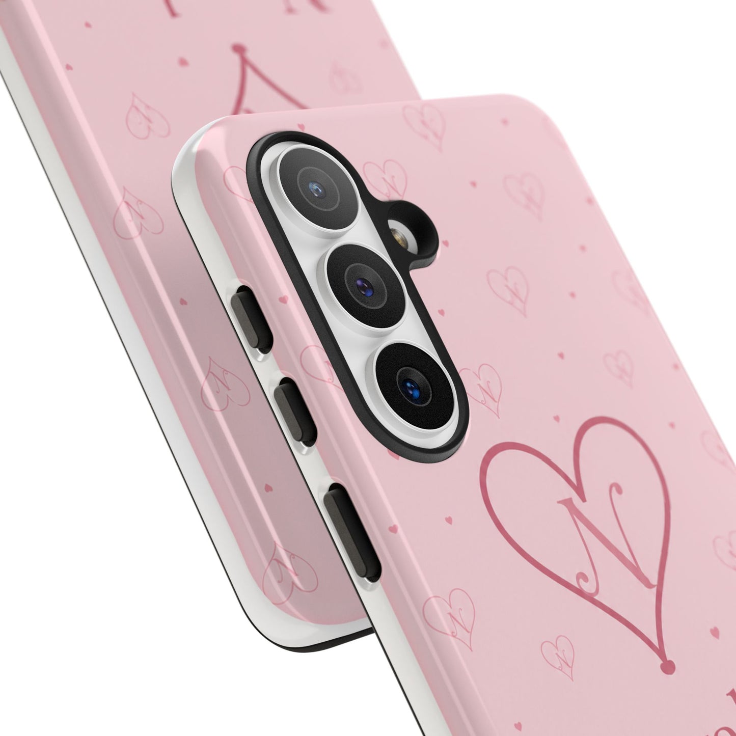 Novalor Heart Logo Tough Phone Case — Pink Protective iPhone Cover, "Wear The Love"