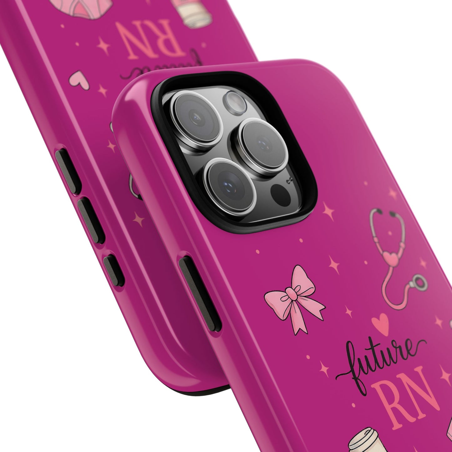 Future RN design Phone Case | Nursing stethoscope scrub coffee illustrations