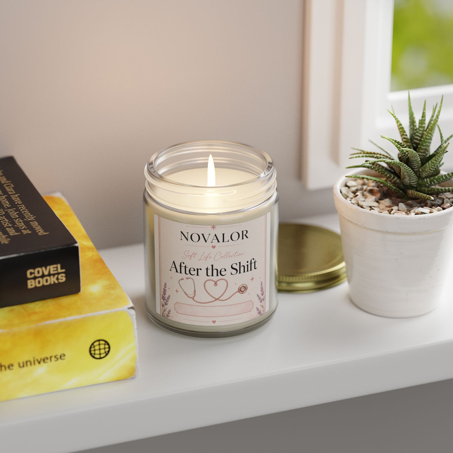 After the Shift Candle | Coconut Apricot Wax Jar 4oz 9oz