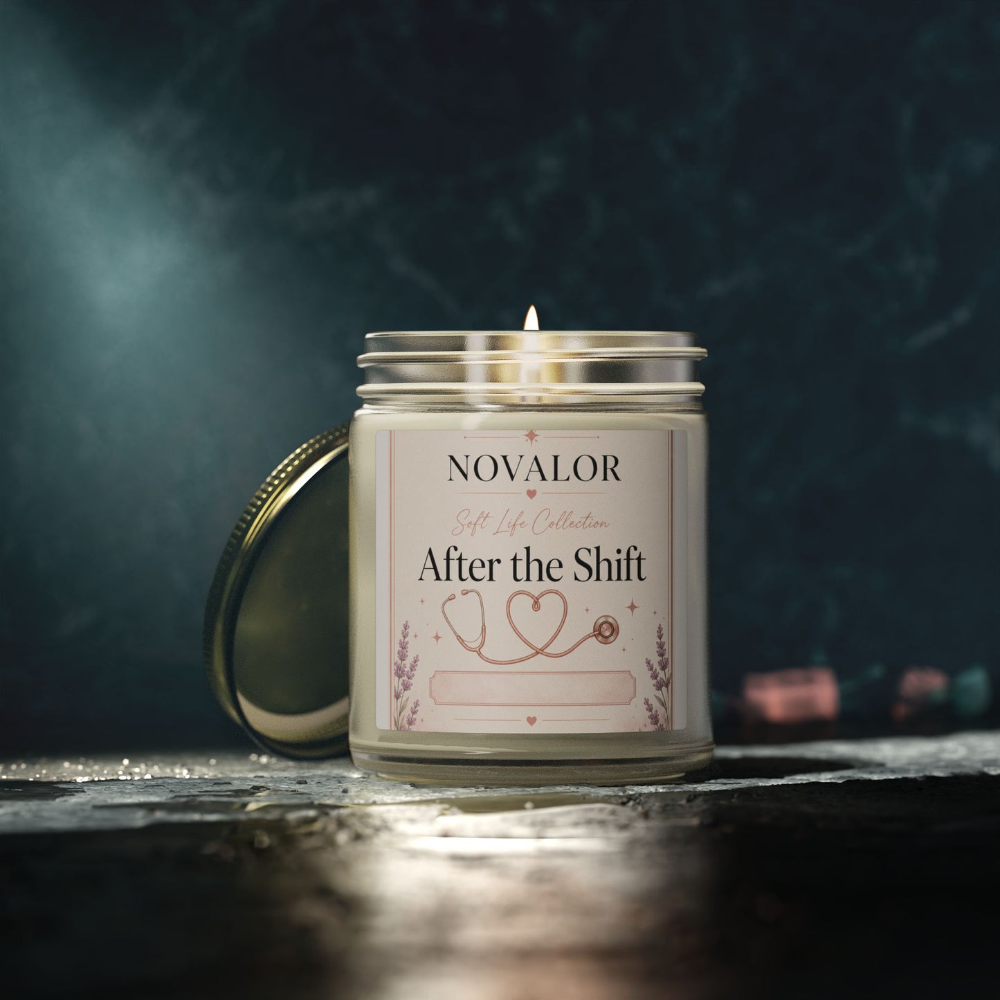 After the Shift Candle | Coconut Apricot Wax Jar 4oz 9oz