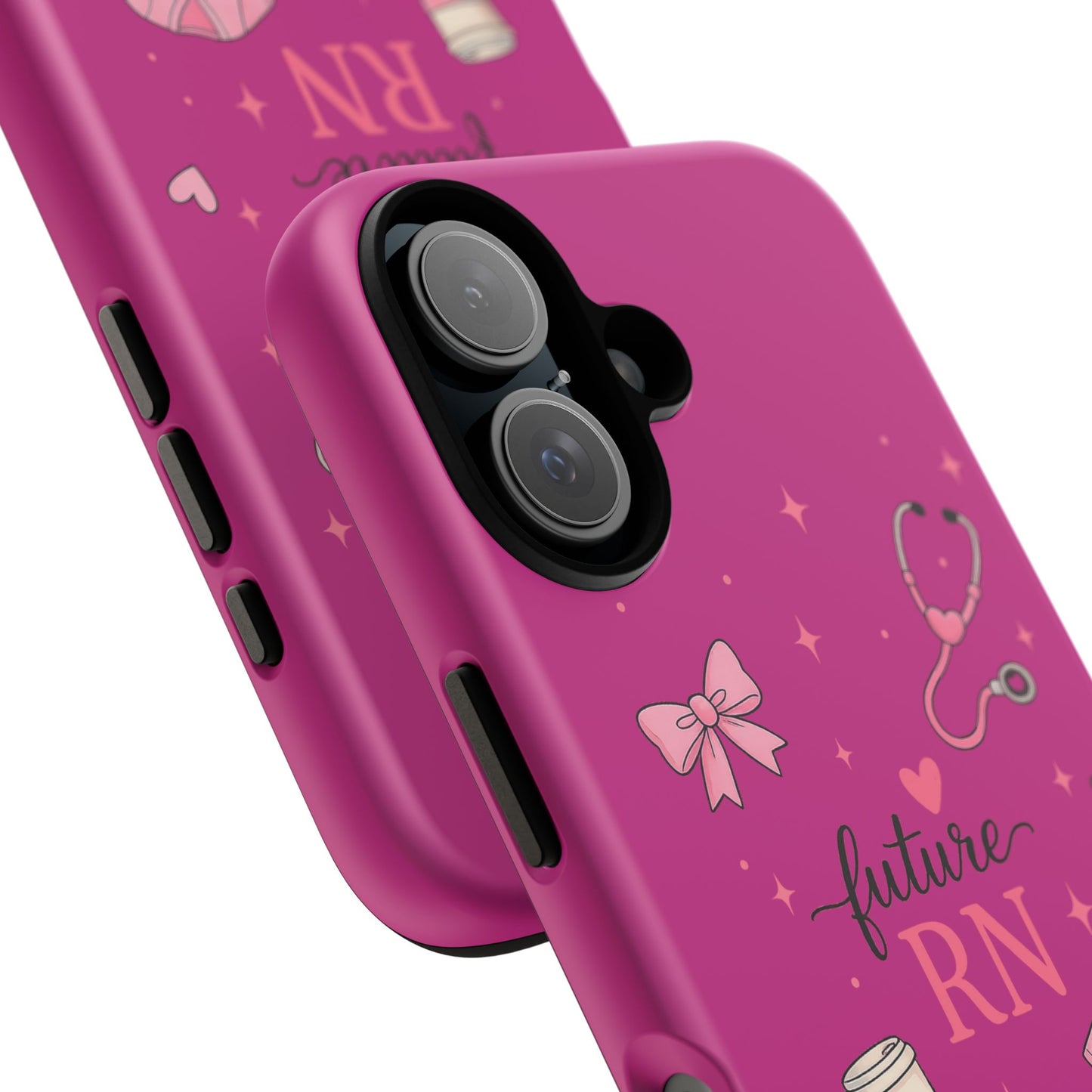 Future RN design Phone Case | Nursing stethoscope scrub coffee illustrations