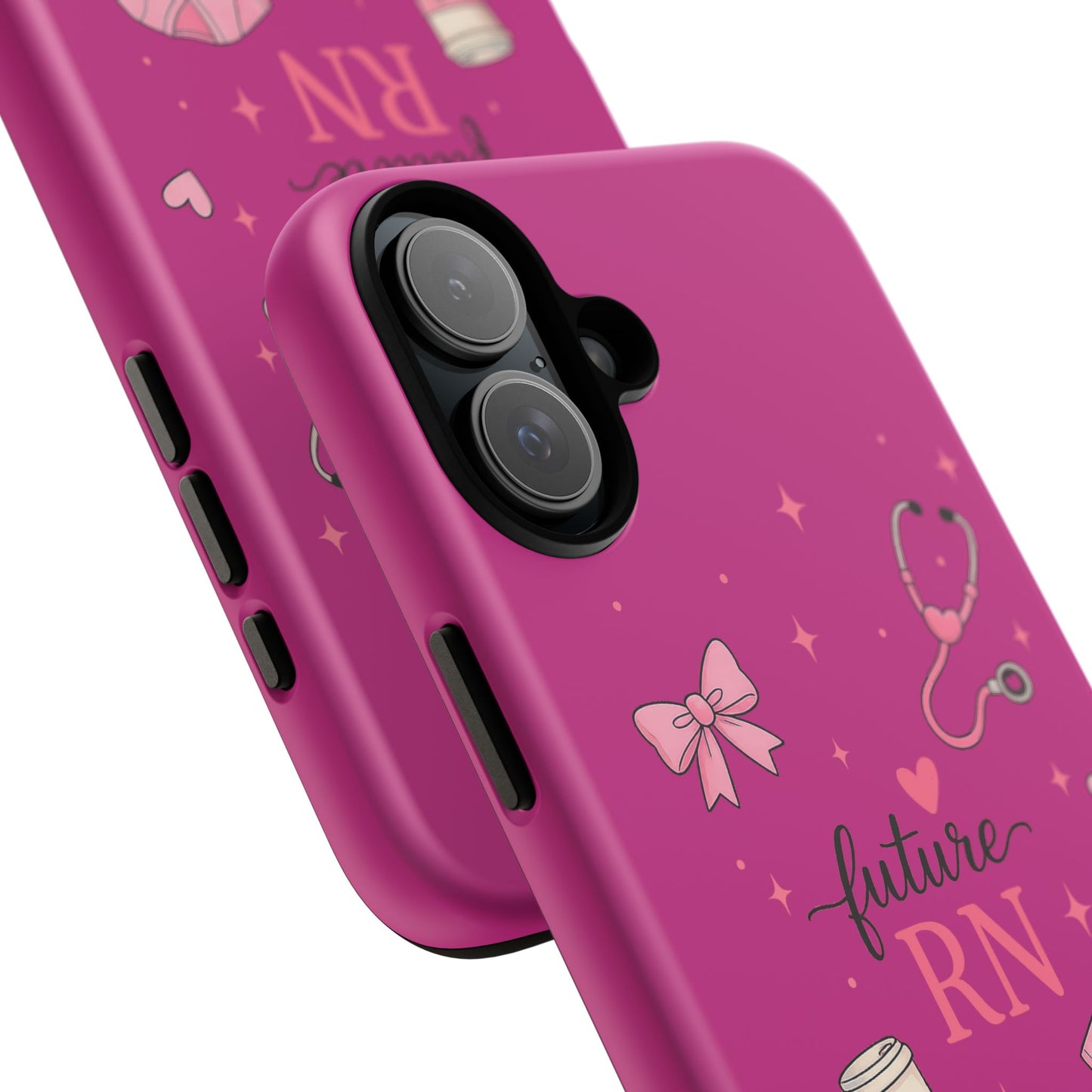 Future RN design Phone Case | Nursing stethoscope scrub coffee illustrations