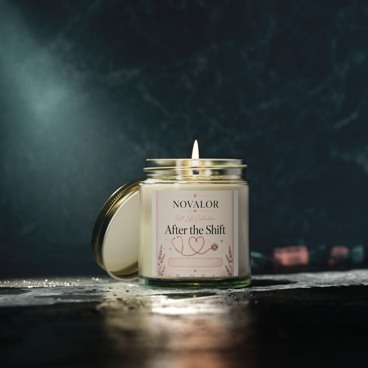After the Shift Candle | Coconut Apricot Wax Jar 4oz 9oz