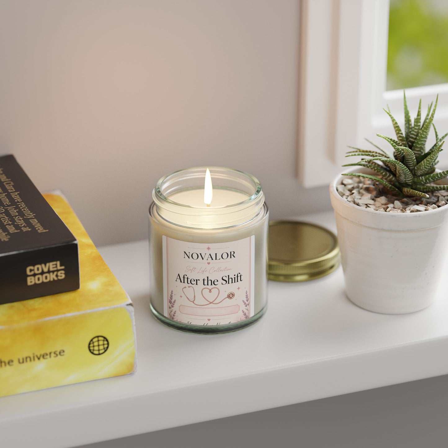 After the Shift Candle | Coconut Apricot Wax Jar 4oz 9oz