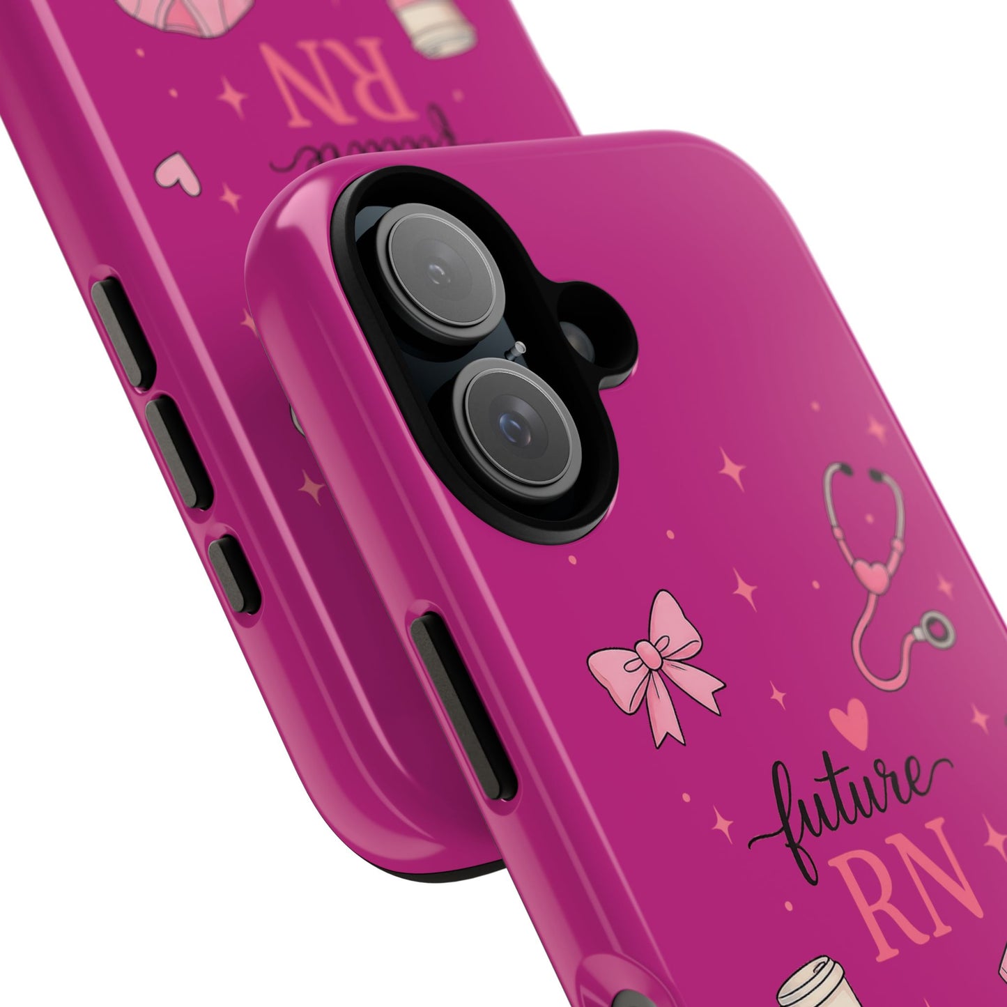 Future RN design Phone Case | Nursing stethoscope scrub coffee illustrations