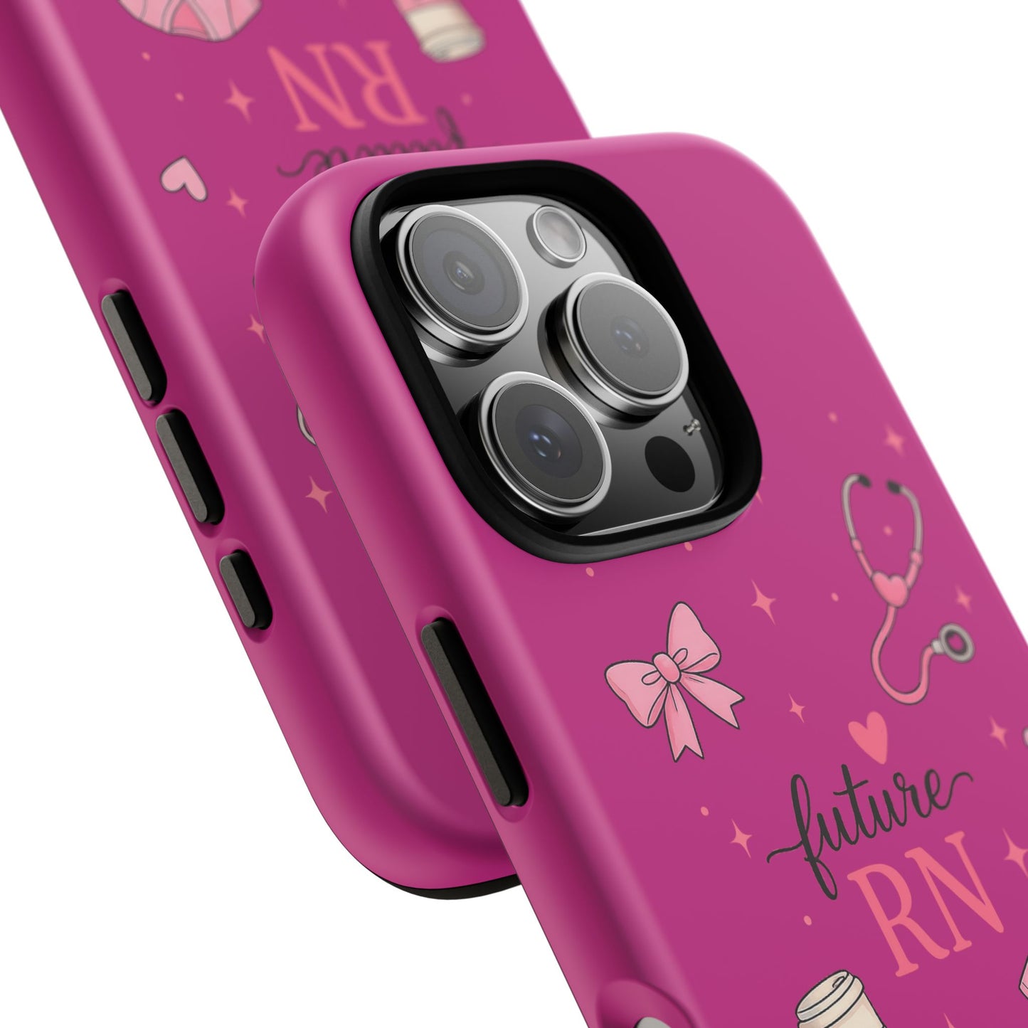 Future RN design Phone Case | Nursing stethoscope scrub coffee illustrations