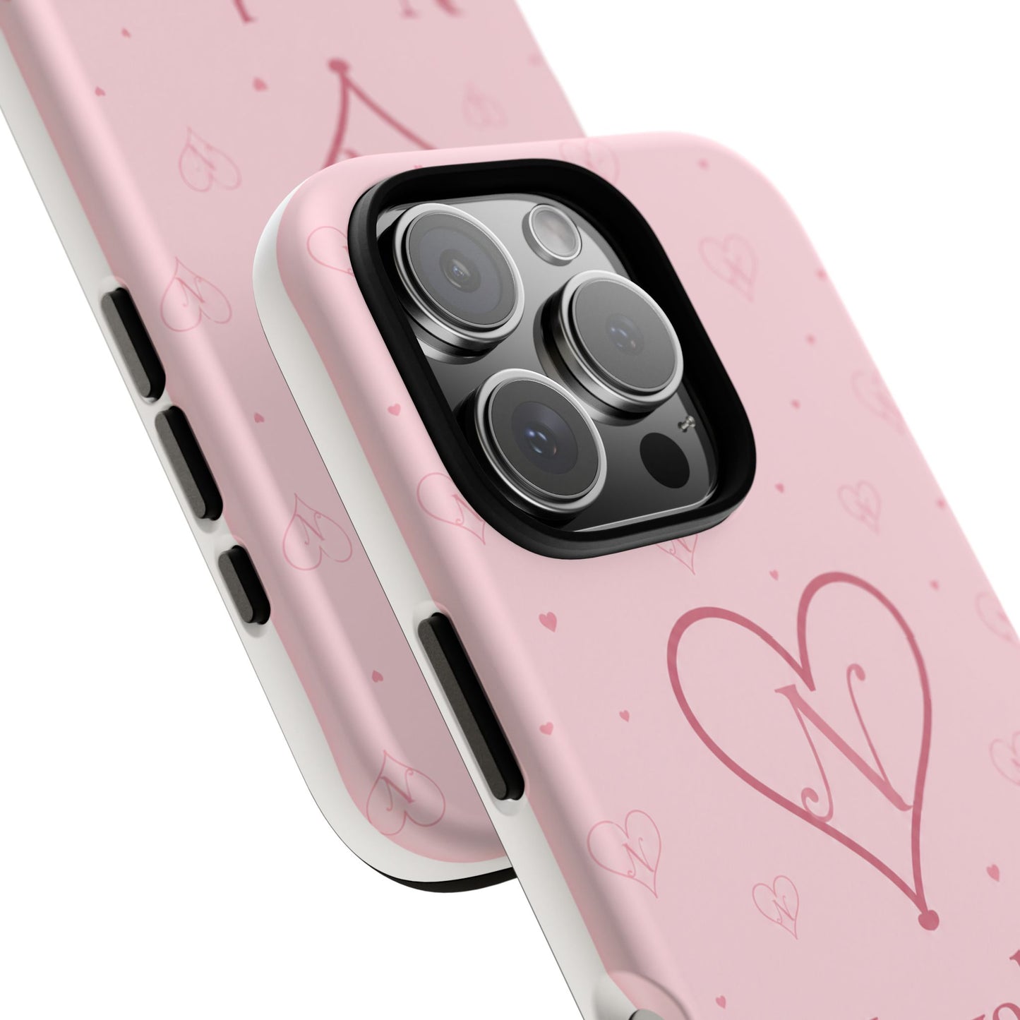 Novalor Heart Logo Tough Phone Case — Pink Protective iPhone Cover, "Wear The Love"