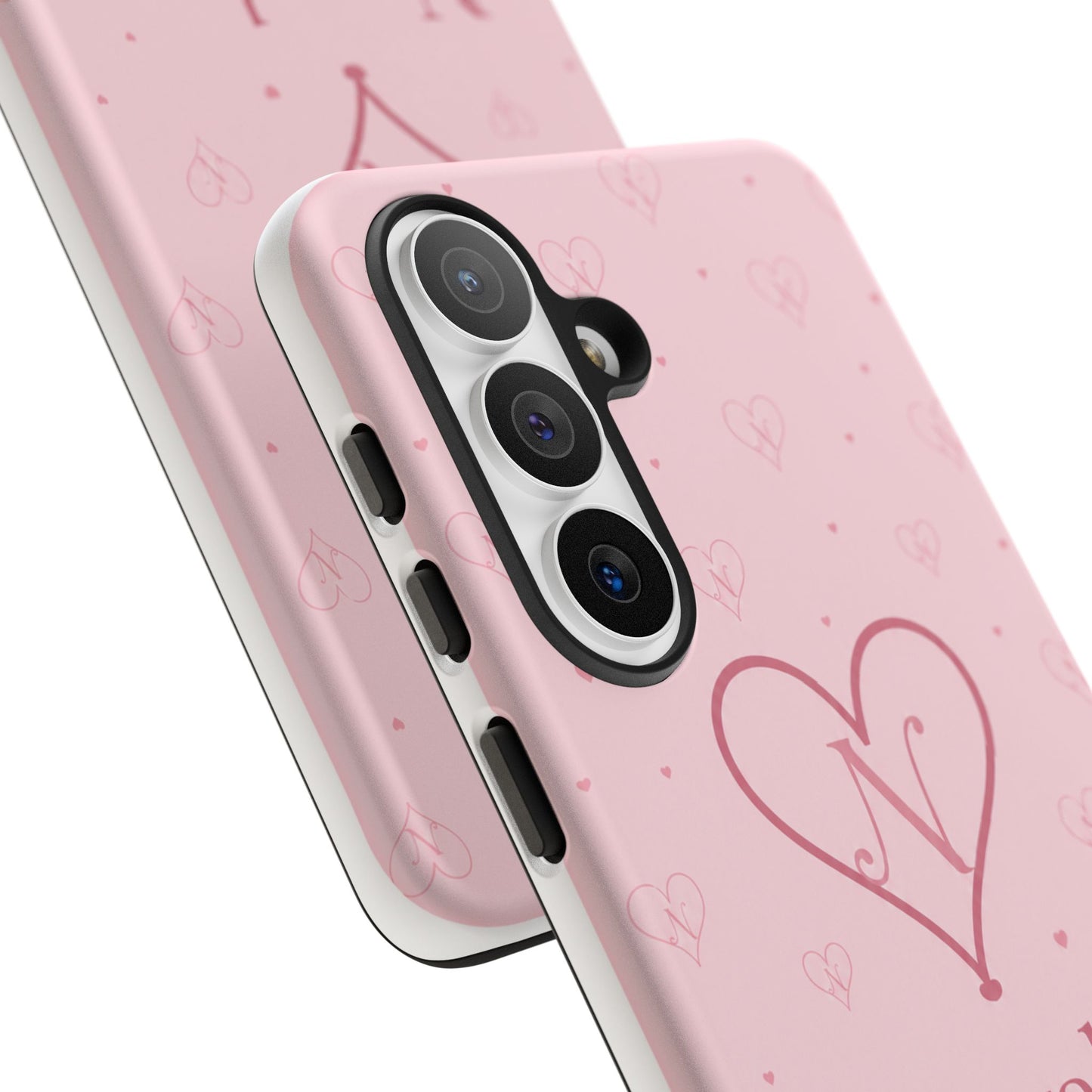 Novalor Heart Logo Tough Phone Case — Pink Protective iPhone Cover, "Wear The Love"
