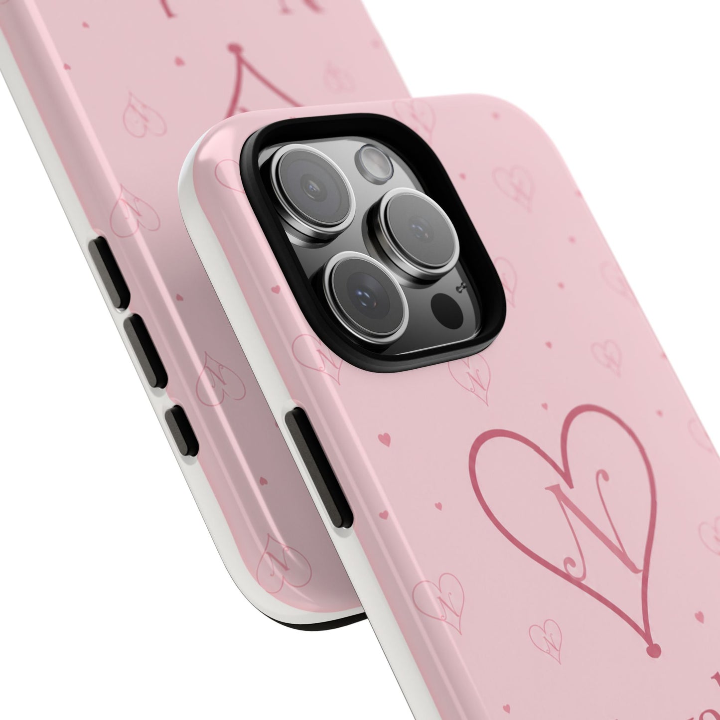 Novalor Heart Logo Tough Phone Case — Pink Protective iPhone Cover, "Wear The Love"