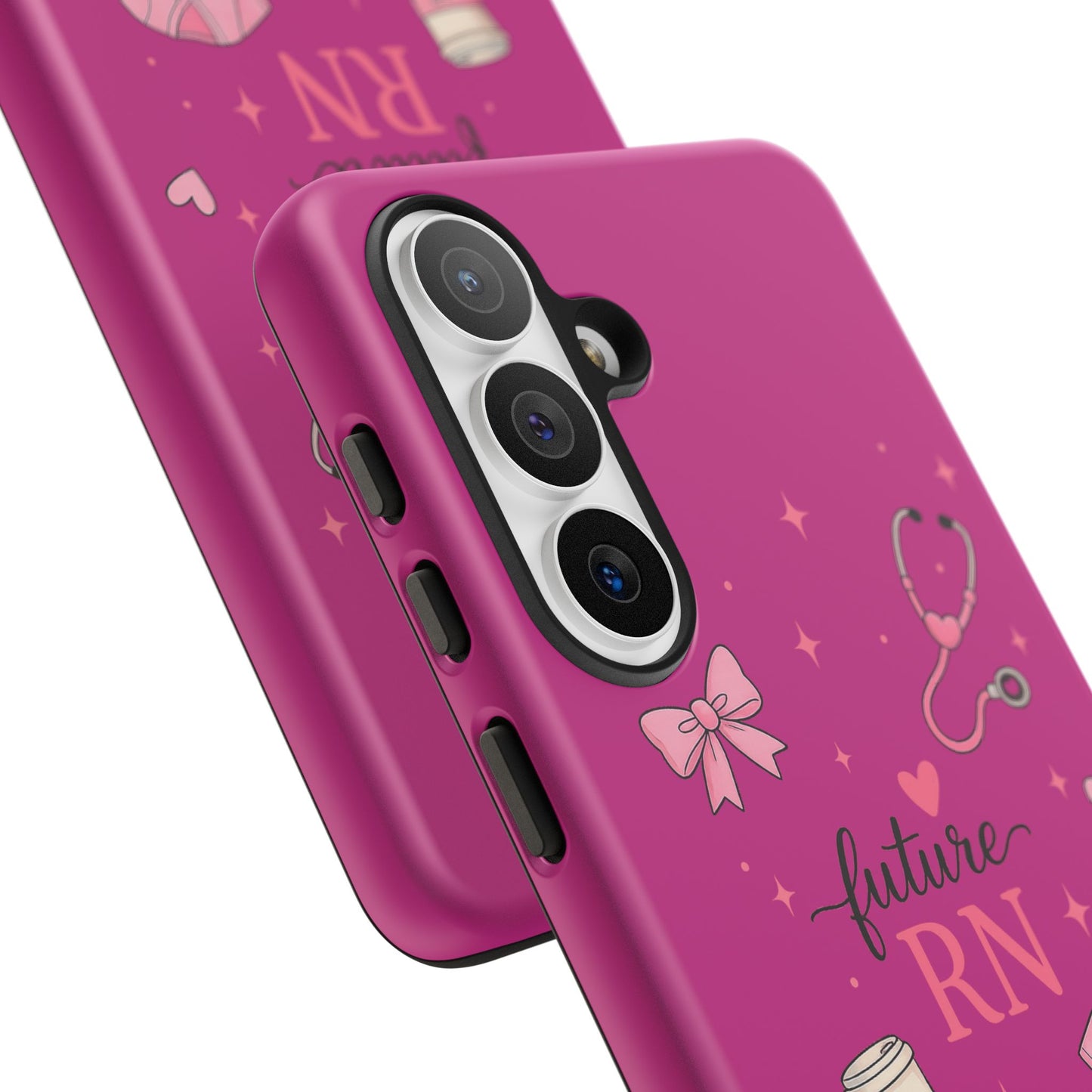 Future RN design Phone Case | Nursing stethoscope scrub coffee illustrations