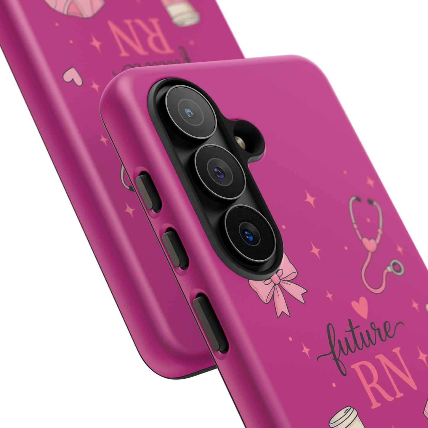 Future RN design Phone Case | Nursing stethoscope scrub coffee illustrations