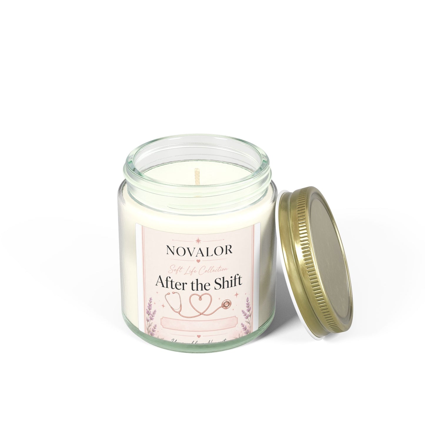 After the Shift Candle | Coconut Apricot Wax Jar 4oz 9oz