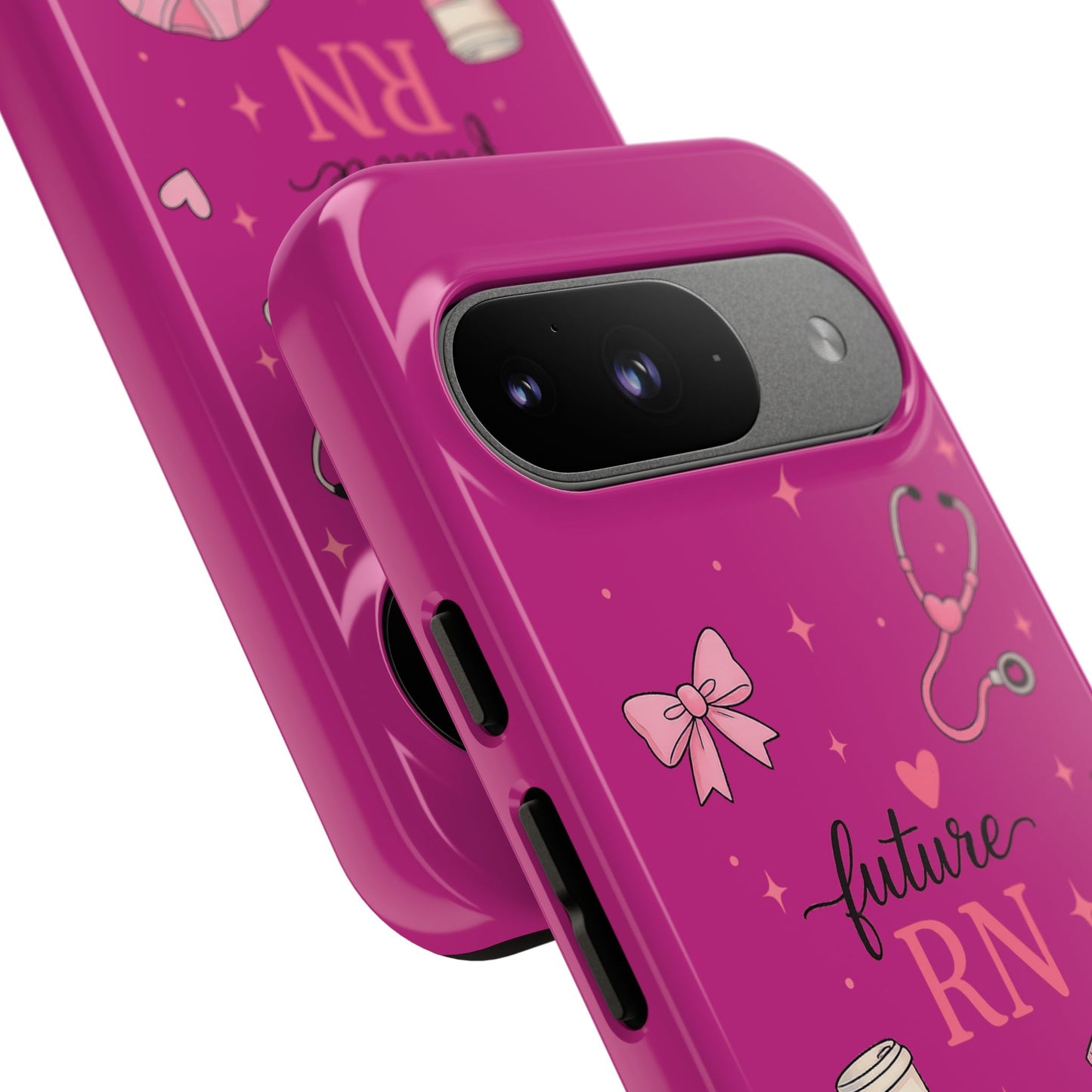 Future RN design Phone Case | Nursing stethoscope scrub coffee illustrations