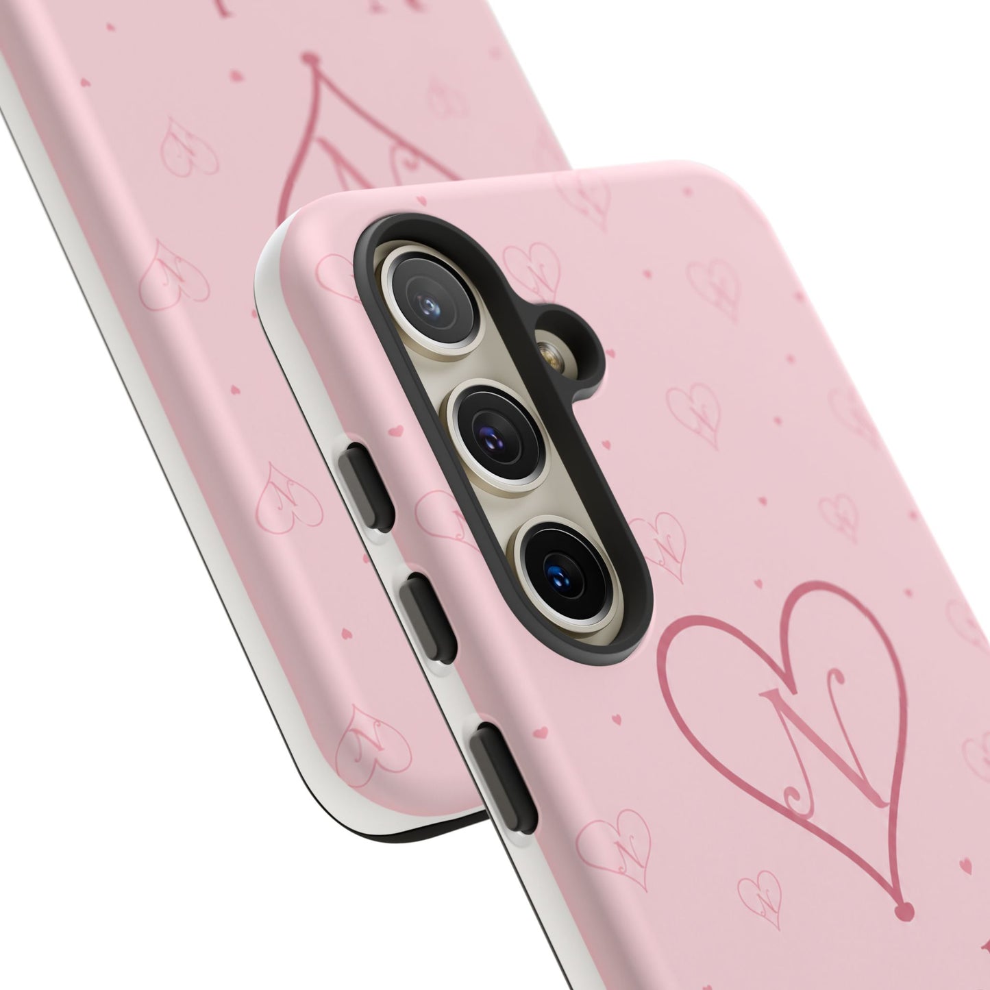 Novalor Heart Logo Tough Phone Case — Pink Protective iPhone Cover, "Wear The Love"