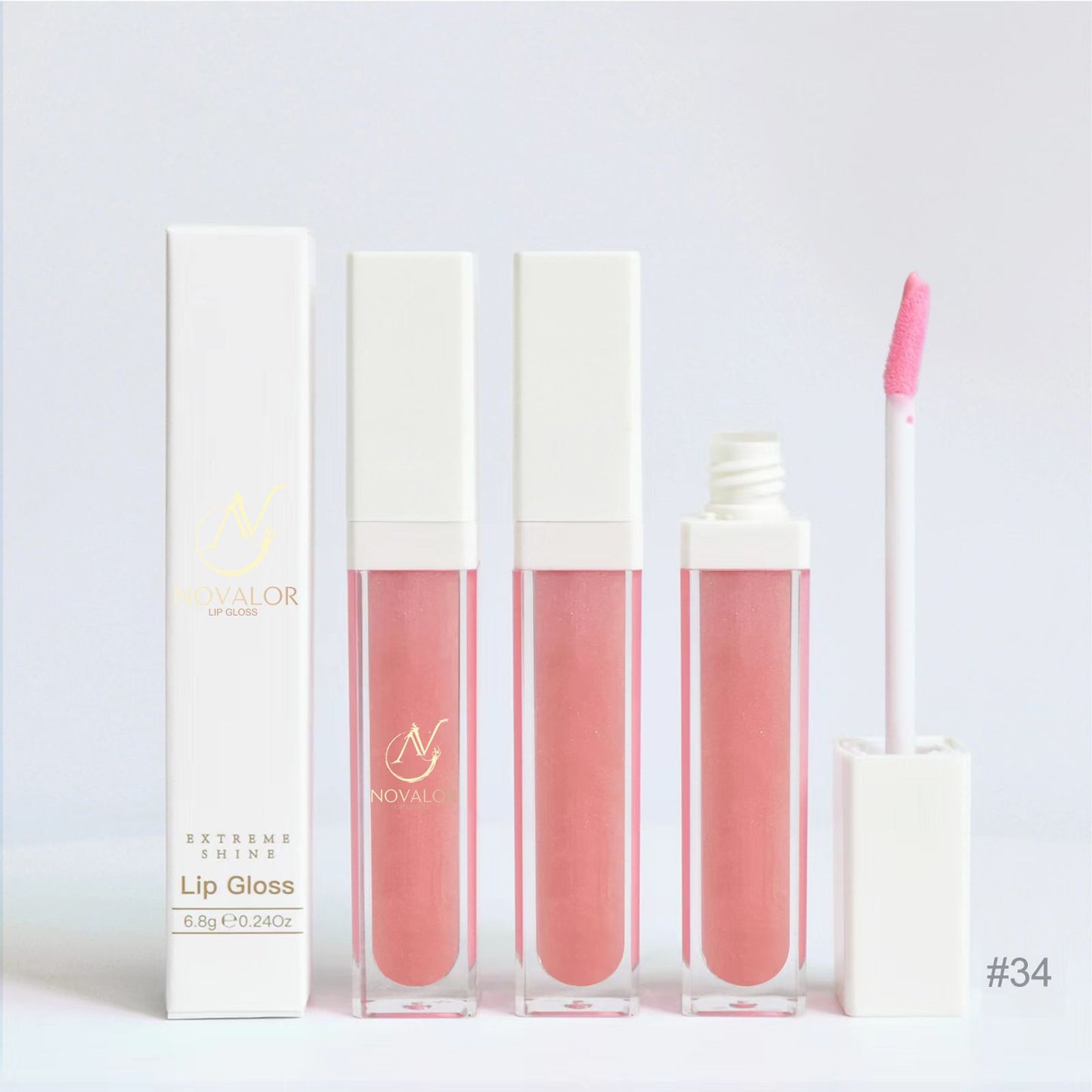 Novalor Lip Gloss Pink Glass #34